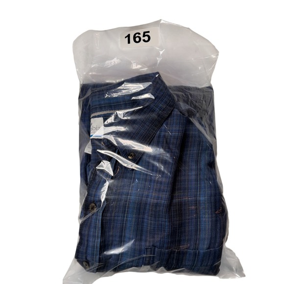 Columbia Sportswear Mens XL Blue Plaid Long Sleeve Button Down Shirt AM7517 - Picture 8 of 8